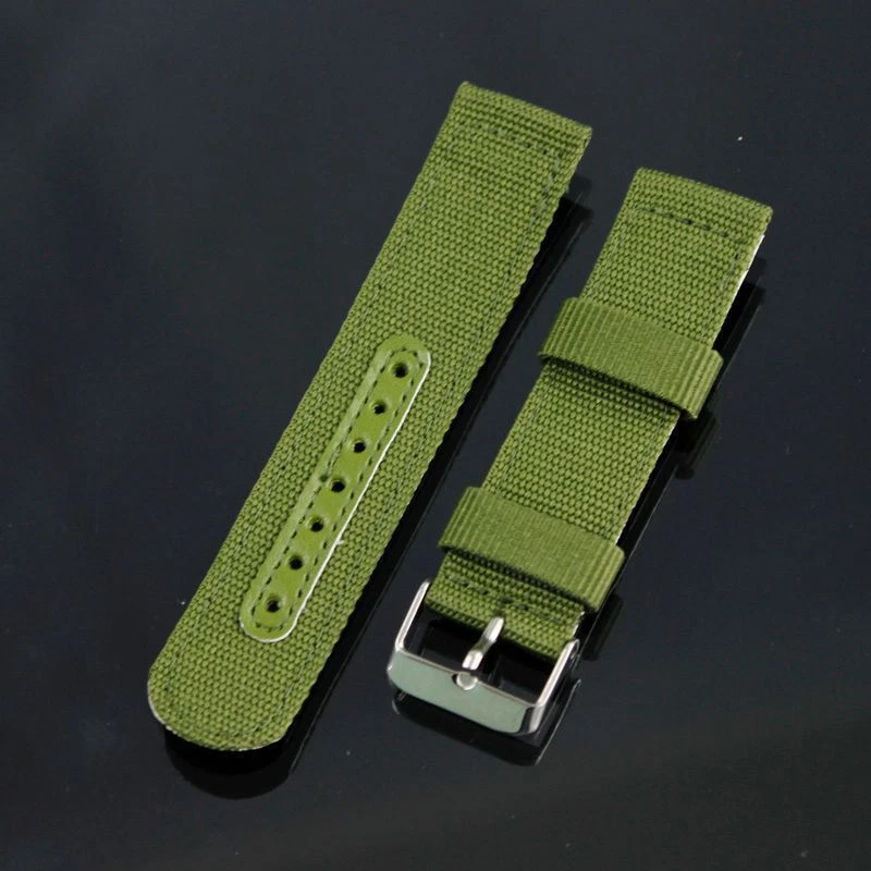 Correa de reloj de pulsera de nailon INFANTERÍA fuerte de 20 mm / 22 mm NUEVA con 2 barras de resorte adicionales Foto 2 de 2