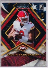 2024 Wild Card Auto Mania HOLO-LUX Taulia Tagovailoa RC 4/25 Red Diamond Pulsar