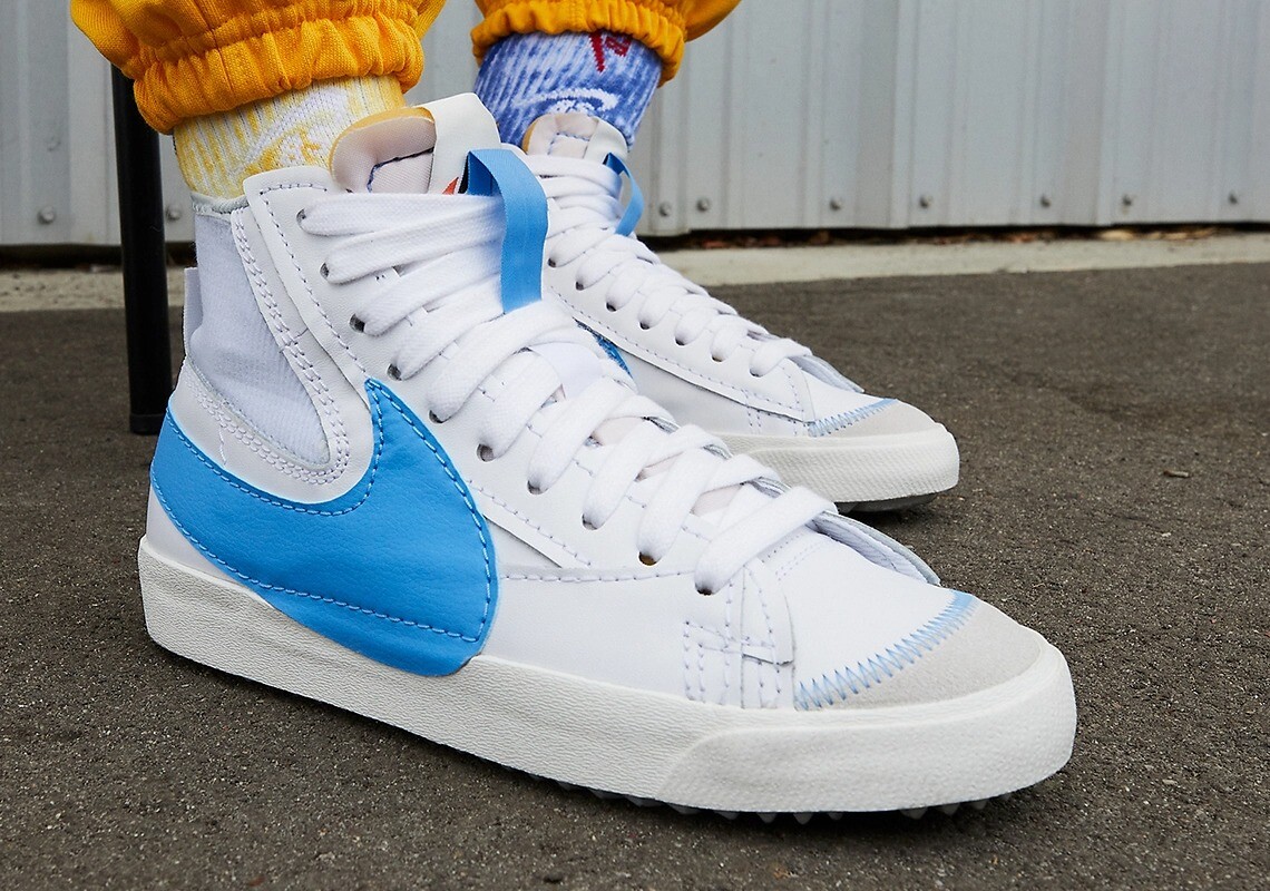 Nike Blazer Mid 77 Jumbo White University Blue Mens Shoes Size 8-12 new  sneakers | eBay