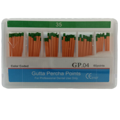 Dental Root Canal Endodontic Treatment Gutta Percha Points Taper .04/ 60 Points - Picture 20 of 22