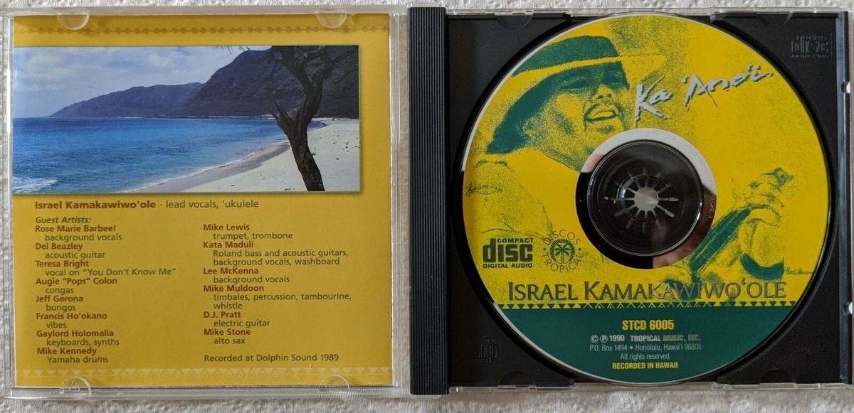 Israel Kamakawiwo'ole ‎– Ka 'Ano'i Discos Tropical ST 6005 NM CD