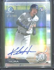 2019 Bowman Chrome Refractor Rookie Autograph #CRA-KH Keston Hiura #273/499