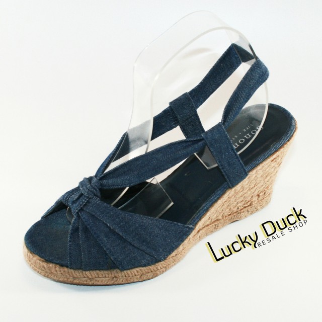 Sonoma Life + Style Kohl's Kicker Denim Sandals Women's Blue RN73277