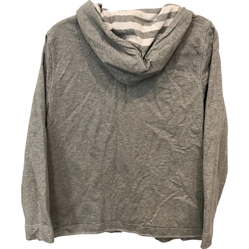 Anne Klein Sport Women Hoodie Jacket Womens 1X Gray Full Zip Long Sleeve Pockets - Image 2 of 4