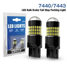 White 74437440 Led Turn Signal Parking Light Bulbs 2x For Honda Pilot 2003-2021