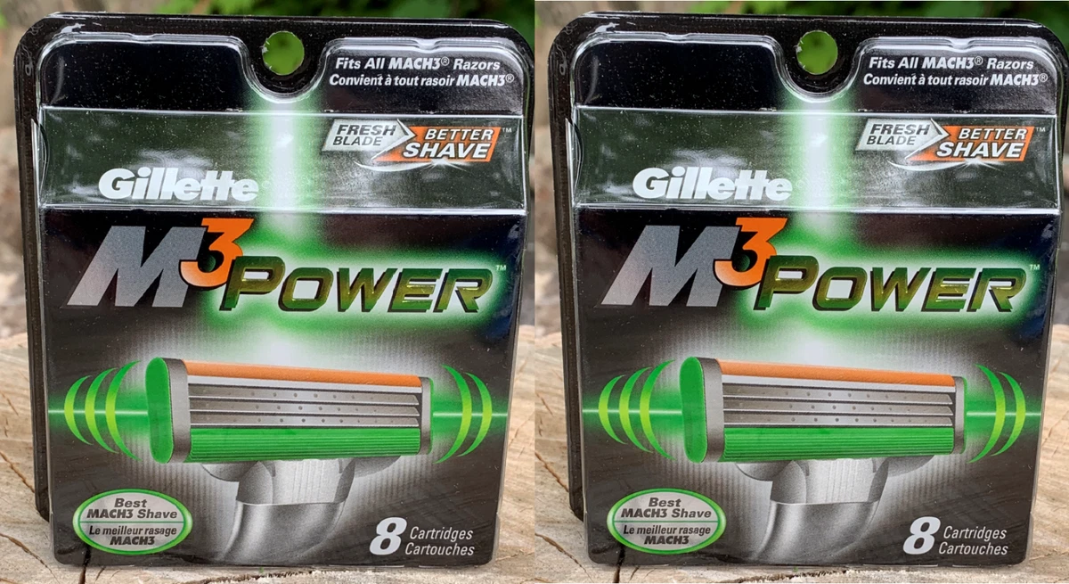 16 Gillette Mach3 M3 Power Mach 3 Razor Blade Shaver Refill アクア10前期、中期ワンオフストレート！リアピース！純正加工！