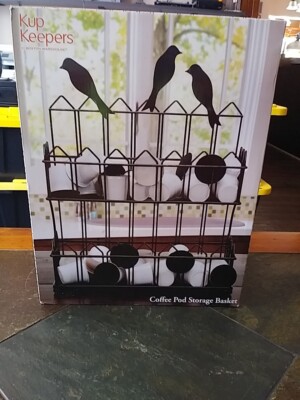 Cup Keepers Coffee Pod Storage Basket With Crows