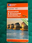 OS, Ordnance Survey, Explorer map Sheet 162, Greenwich & Gravesend