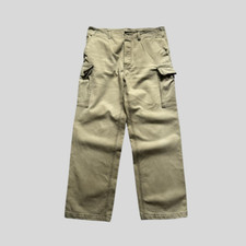 Men's Vintage 90s Military Beige Cargo Pants Size 34