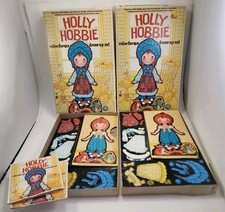 Vtg Pair Original 1975 HOLLY HOBBIE Colorforms Dress-up Set American Greetings