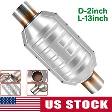 2 Universal Catalytic Converter Weld-on With O2 Port Epa Approved Lengh-13inch