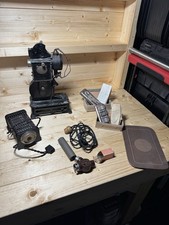 Vintage Pathescope Projector With Accessories And 2 Film Notchers  Untested