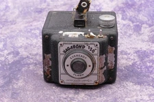 United States Camera Company Vagabond 120 Film Metal Box Camera WORKS BUT UGLY