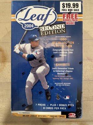 2004 Leaf 2nd Second Edition Factory Sealed Baseball Box - Scarce