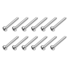Machine Screws (M6x50mm) 20Pcs, Phillips Cross Pan Bolts 304 Stainless Steel