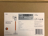 Dyson Cyclone V10 Absolute Cordless Bagless Stick Vacuum 60min w/ Charger