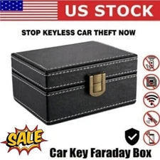 Car Key Signal Blocker Box Keyless Faraday Box Anti-Theft Safety Blocking Pouch’