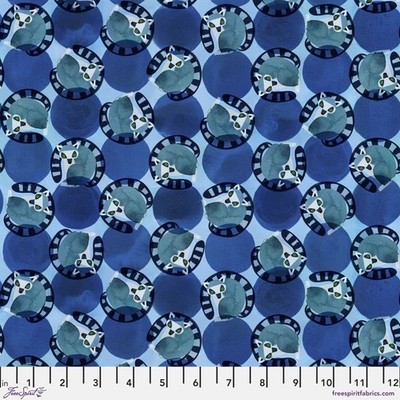 Katy Tanis Fabric Madagascar Adventure Forest Quilting By the Yard Island Blue