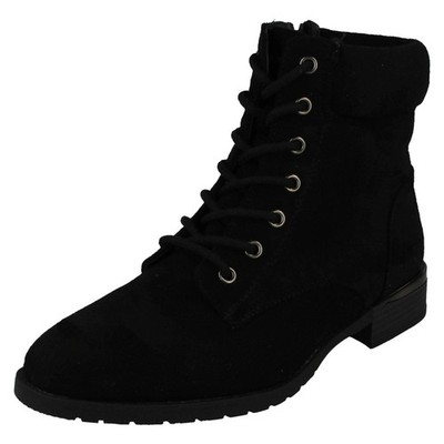 Damen Spot On weit geschnittene Stiefeletten 'F5R1197'