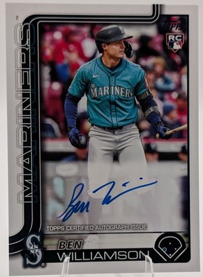 2025 Topps Update Ben Williamson Real Ones Autographs #US130 Seattle Mariners