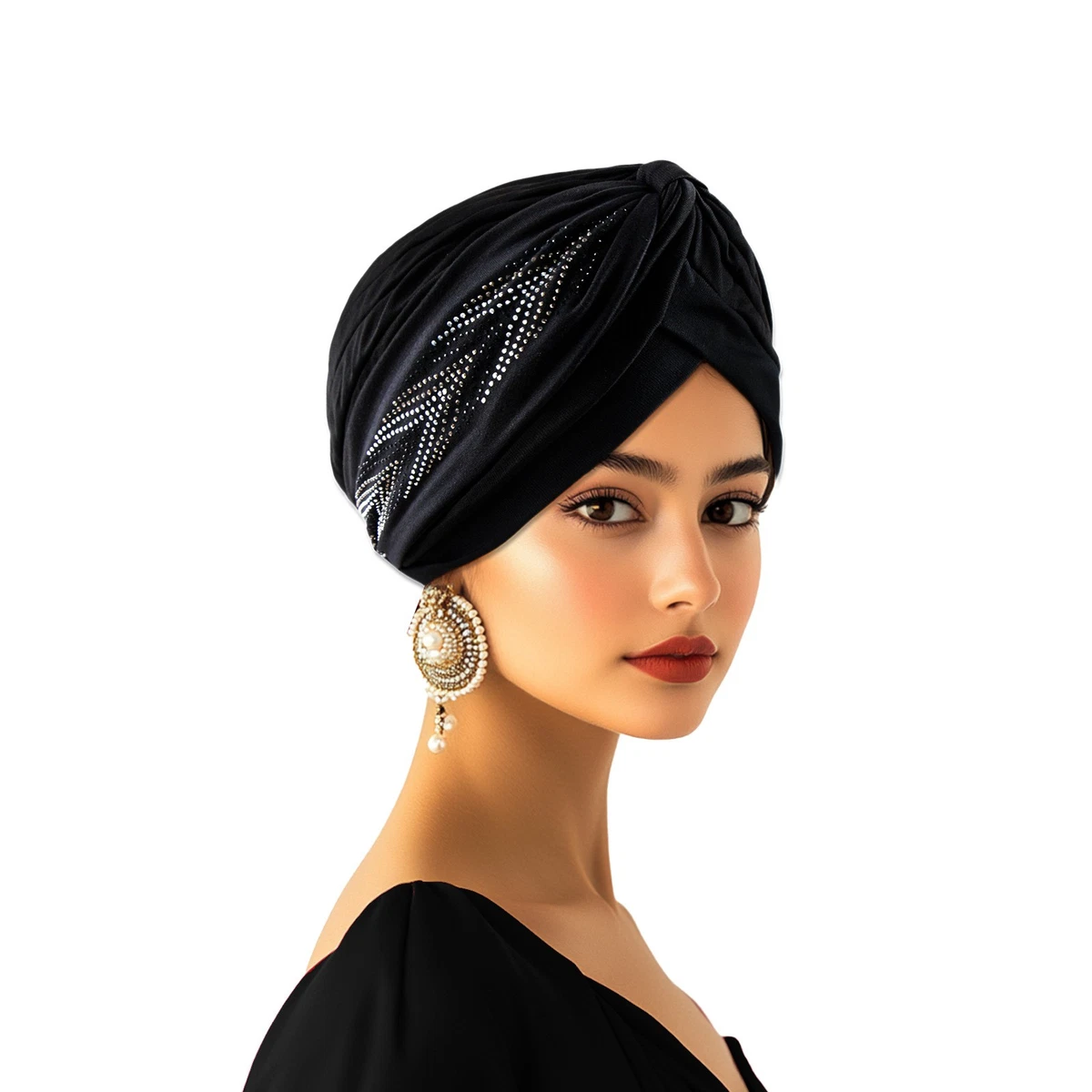 Chapeau En Coton Bonnet Doux Turban Foulard Islamique