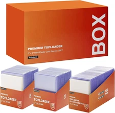 3"X4" Card Sleeves Top Loads for Cards Baseball Card Protector(100 Hard Sleeves)
