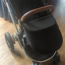 Ickle Bubba- Stomp V3. Auto-Fold Stroller - Black Single Pushchair From Birth