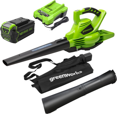 40V Cordless Leaf Blower Vacuum 185MPH 340CFM Brushless Tool Kit