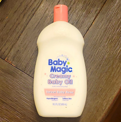 Baby Magic Creamy Baby Oil Sweet Baby Rose Scent 16.5 fl oz (488 mL)