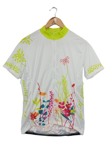 Maillot Pearl Izumi Femme – Blanc, Manches Longues, Zip Intégral, Cyclisme, Taille S
