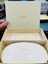 Brand New Tom Ford White Leather Glasses Hard Clamshell Case