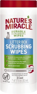 Nature s Miracle Litter Box Scrubbing Wipes 30Ct