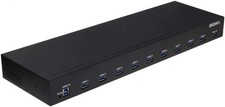 10 Port USB 3.1 Gen I Hub 5Gbps - 19 Inch 1U Rack Mount