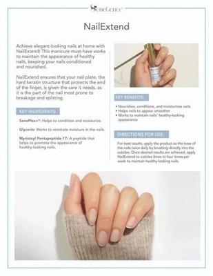 NailExtend SeneGence SeneDerm Solutions Nail Strengthener & Lengthener Extend