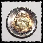 1935-P WASHINGTON QUARTER Killer Deep ALBUM Tone CHOICE VCH BU #22D63  .9 SILVER