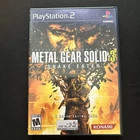Metal Gear Solid 3: Snake Eater Sony PlayStation 2 PS2  Complete In Box  manual