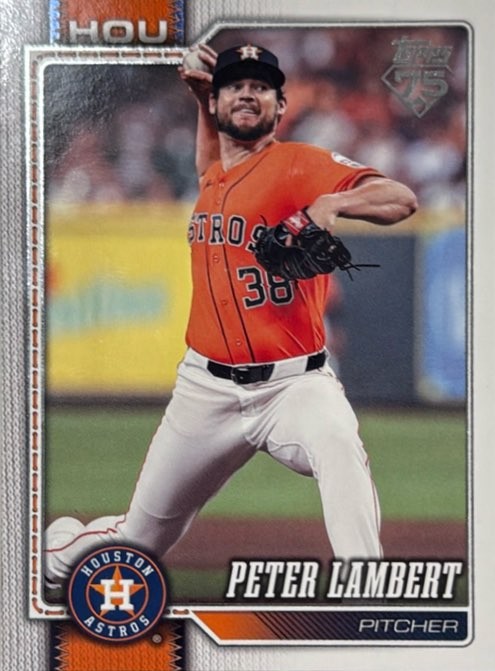 2026 Topps Update Series #US51 Peter Lambert