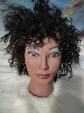 Marianna Manikin Head Miss Michelle Black African American 14114 100% Human Hair