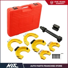 Interchangeable Macpherson Fork Strut Coil Spring Compressor Extractor Tool Set