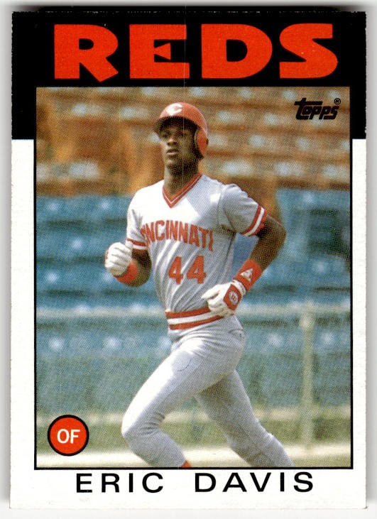 1986 Topps Eric Davis #28 Cincinnati Reds