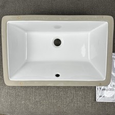 Signature Hardware SHU1811WH Sawgrass 21" Porcelain Bathroom Sink, White