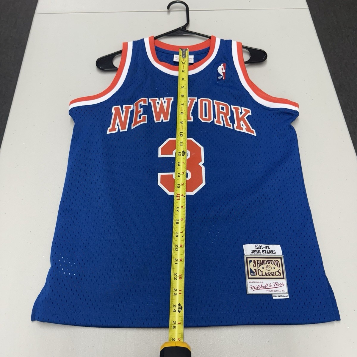 Authentic John Starks Mitchell & Ness 91-92 New York Knicks Jersey