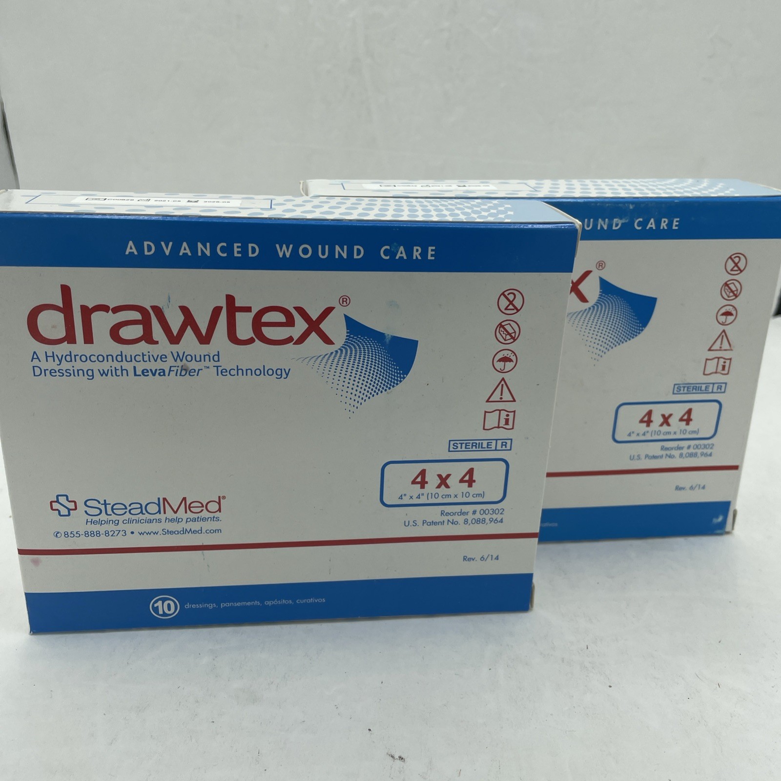 20 Drawtex Sterile Hydroconductive Wound Dressing Square 4 x 4" 00302 - 2026