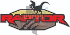 Raptor Decal for Ford Bronco 6in x 3in UV DTF Decal Sticker Glossy Waterproof