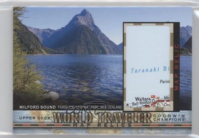 2018 Goodwin Champions World Traveler Map Relics Milford Sound New Zealand he7