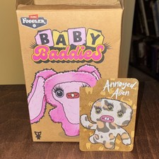 Fuggler Baby Baddies Plush Bag Clip Charm Keychain Annoyed Alien New in Bag