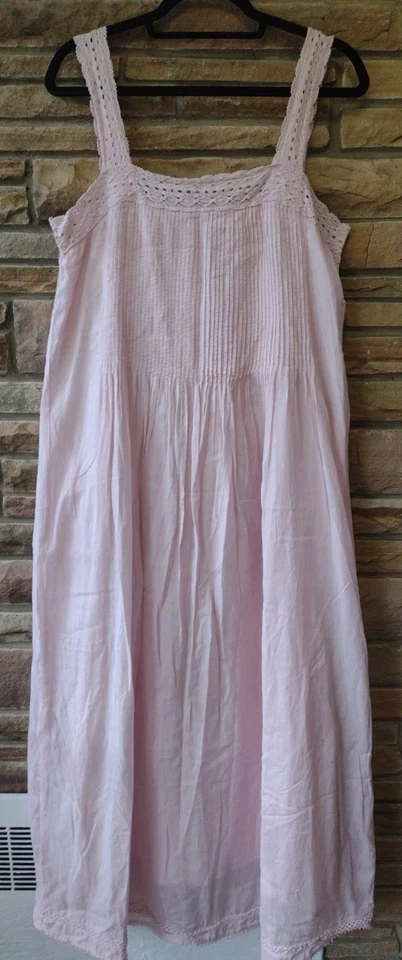 Maxi Vestido Vintage Inspirado Mango Mezcla Algodón Talla L Romántico Cottagecore Foto 2 de 4