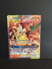 Pokemon Karte Glurak & Rutena 22/236 GX Tag Team Welten im Wandel NM Deutsch