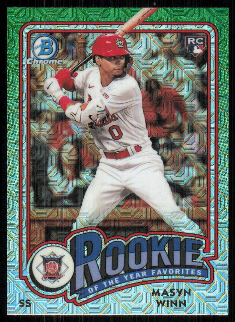 2024 Bowman Rookie of the Year Favorites Mojo Refractor Masyn Winn #ROY-3