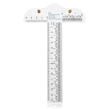 6 Inch Plastic T Square Ruler, Sewing Ruler, Clear Tshirt Ruler, T Ruler for ...